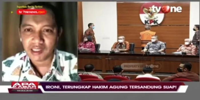 akim Agung Sudrajat Dimyati Diduga Tersandung Kasus Korupsi, Moral Advokat Dianggap Menurun/ YouTube TvOneNews