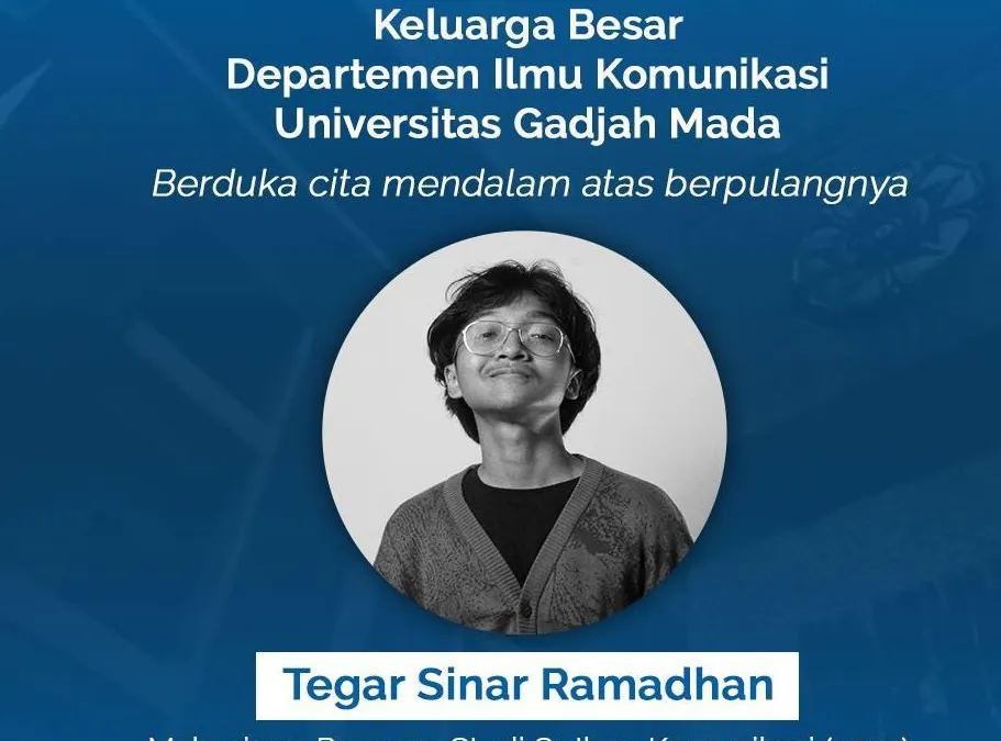 6 Fakta Mengenai Tegar Sinar Ramadhan, Maba UGM yang Nekat Terjun dari Lantai 11 Sebuah Hotel di Jogja