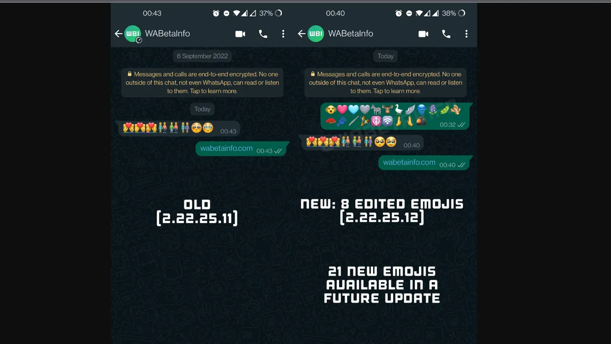 WhatsApp melakukan pembaruan yakni tambahan alat untuk menghemat ruang dan 21 emoji baru dalam aplikasi.