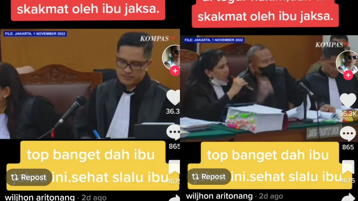 Febri Diansyah banjir sorakan penonton dan teguran dari hakim pada didang lanjutan.