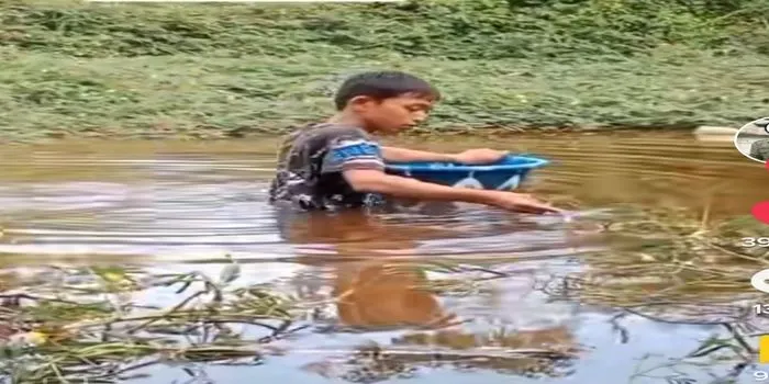 Jamil, yatim piatu yang nyemplung cari rawa setiap pulang sekolah @calamrmt