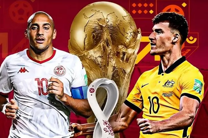 Sedang Berlangsung! Line Up dan Link Streaming Piala Dunia 2022 Tunisia vs Australia, Cek di Sini!