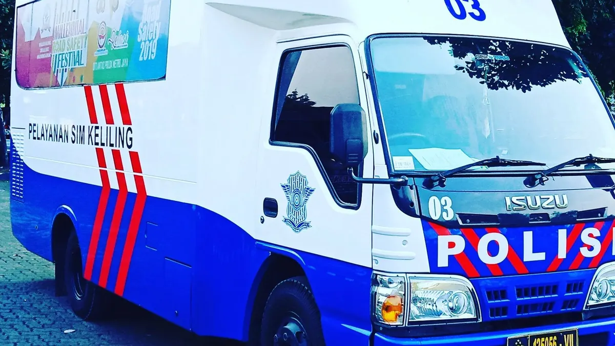 Lokasi pelayanan SIM keliling di Jakarta lengkap dengan serta syarat dokumen yang harus dibawa./Twitter.com/@ tmcpoldametro