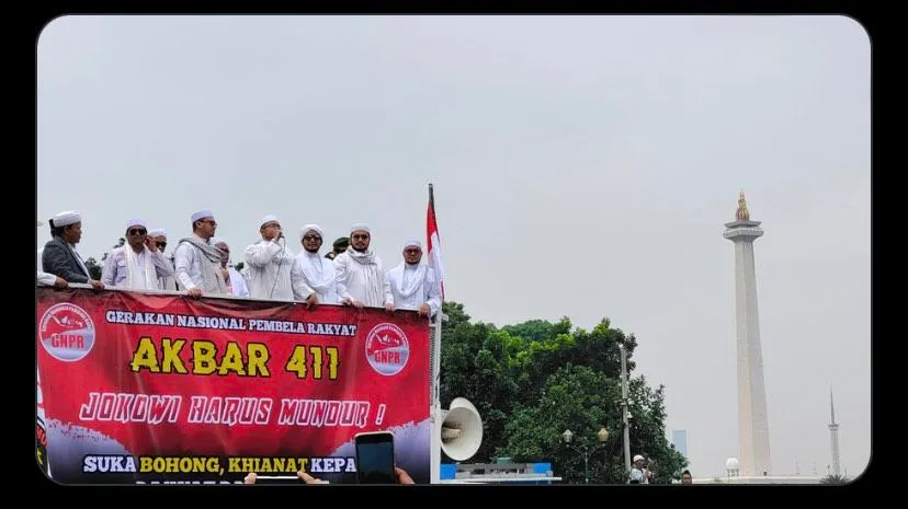 Heboh! Demo Aksi 411 Tuntut Jokowi Mundur : Kita Ini Aksi Bukan Piknik!