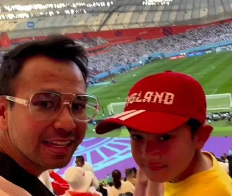 Raffi Ahmad dan Rafathar Beri Semangat di Piala Dunia 2022, Inggris Langsung Cetak Gol