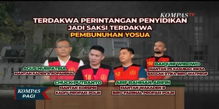 Menarik! 4 Terdakwa Perintangan Penyidikan Jadi Saksi Persidangan Pembunuhan Berencana Yosua, Inilah Daftar Namanya