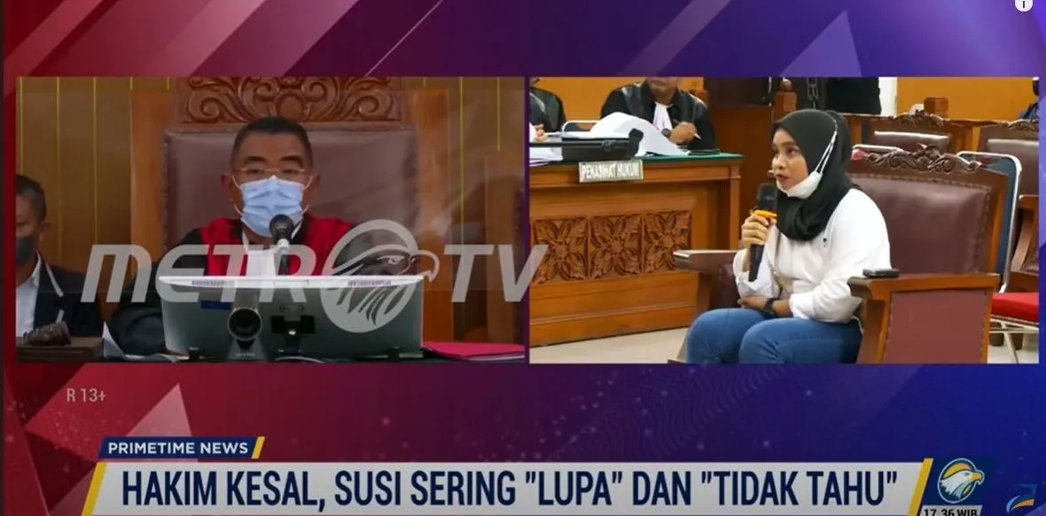 Detik-detik Kemarahan Hakim Saat Susi ART Ferdy Sambo Jawab Lupa dan Tidak Tahu di Sidang Lanjutan Bharada E