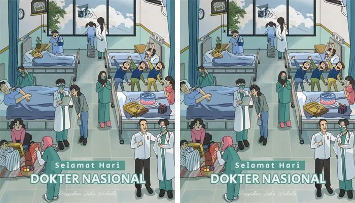 Ini Fakta di Balik Poster Hari Dokter Nasional yang Diunggah Presiden Jokowi, Idenya Ada yang dari Spongebob