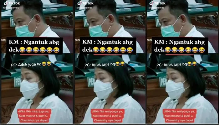 Ekspresi Putri Candrawathi dan Kuat Maruf Sama-sama Tahan Kantuk Saat Sidang