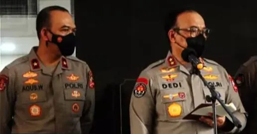 Potret Irjen Pol Dedi Prasetyo saat umumkan Kompol Chuck Putranto sebagai tersangka obstruction of justice kematian Brigadir J.