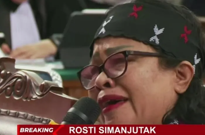 Ibu Brigadir J, Rosti Simanjuntak dalam persidangan lanjutan 