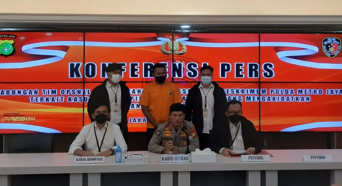Pelaku FM saat diamankan Polda Metro Jaya.