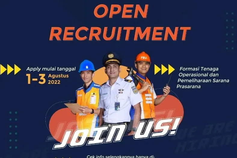 PT KAI membuka lowongan kerja untuk dua posisi