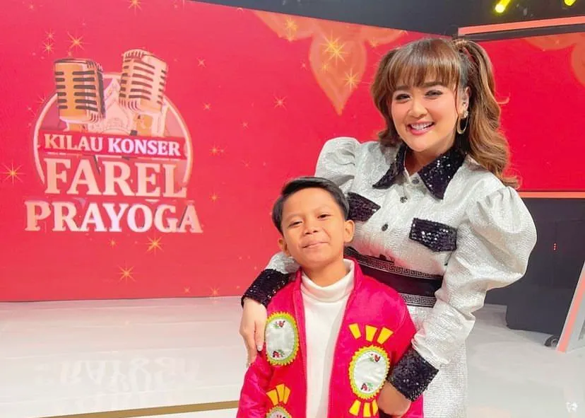 Farel Prayoga dan Vega Darwanti.