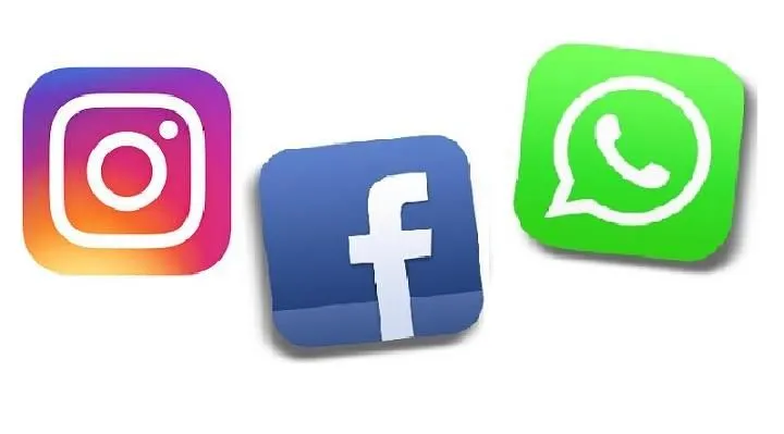 Ilustrasi Instagram, Facebook, WhatsApp
