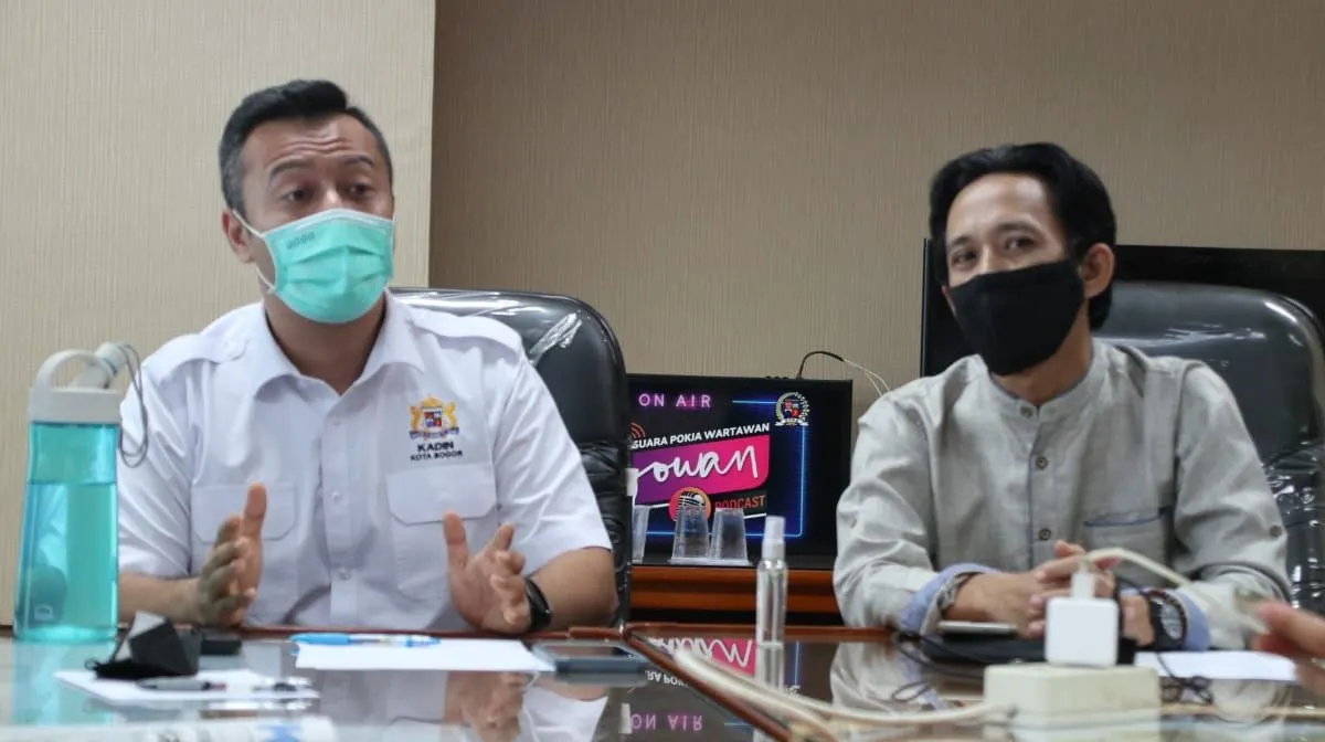 Ketua Kamar Dagang dan Industri Kota Bogor Almer Faiq R (kiri) (Yogi Faisal)