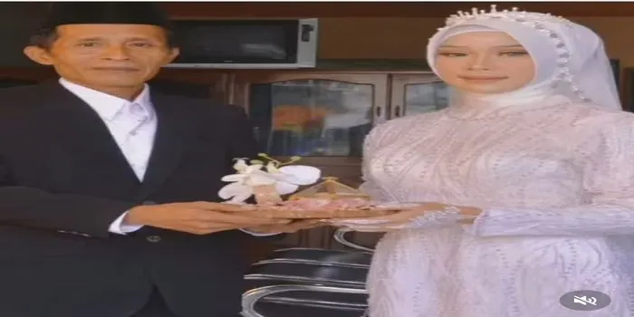  Viral, Pengantin Beda Usia Jauh / instagram @terangmedia