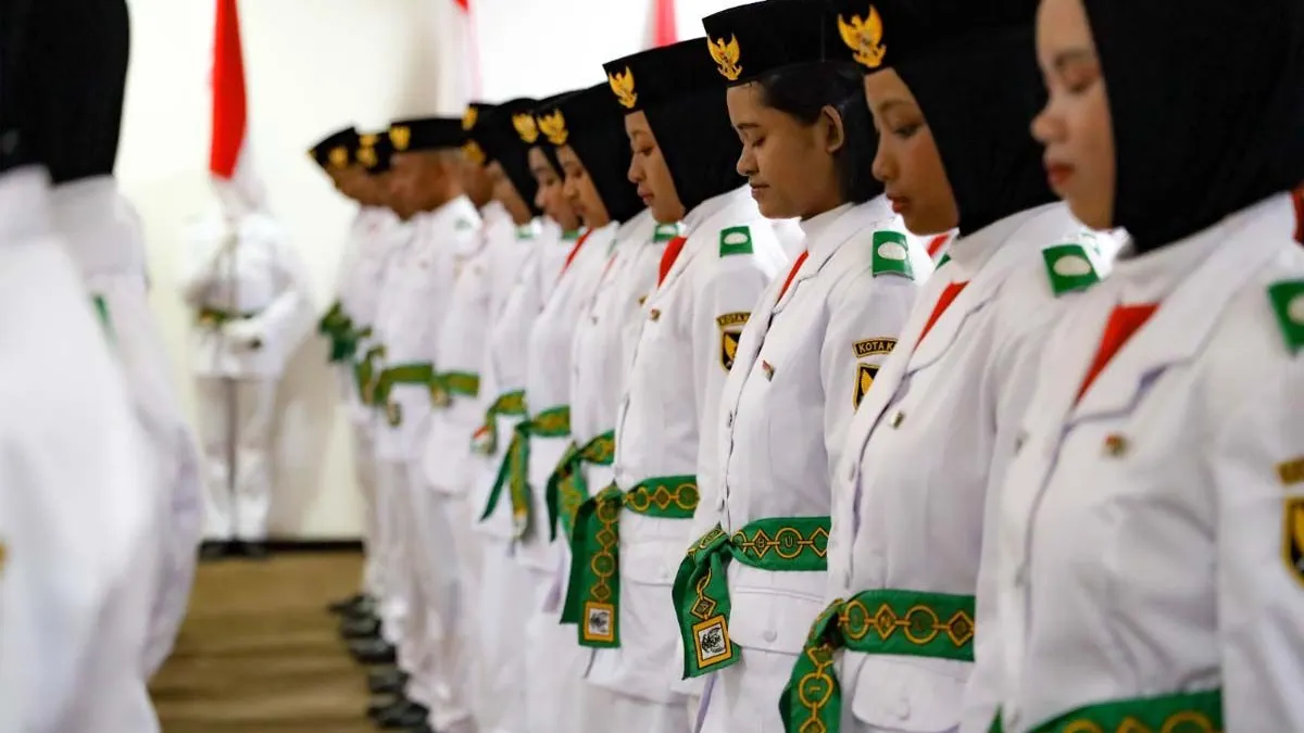 Sebanyak 70 anggota Paskibraka dikukuhkan Pemkot Kediri.