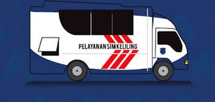 Ilutrasi SIM Keliling Jakarta hari ini Jumat 17 Juni 2022.