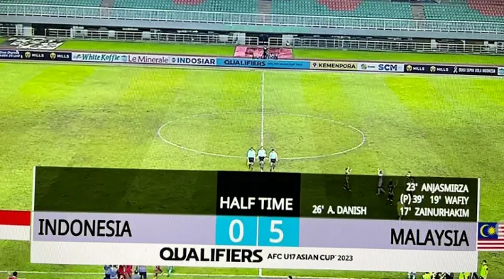 Timnas Indonesia U-17 va Malaysia U-17.