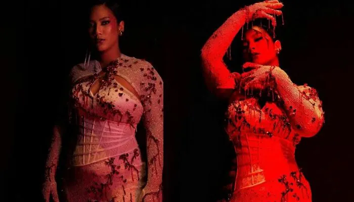 Penampakan Dress Tara Basro yang Terinspirasi dari Kain Kafan Ibu