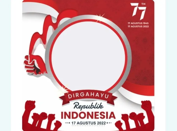 Twibbon HUT RI Ke 77.