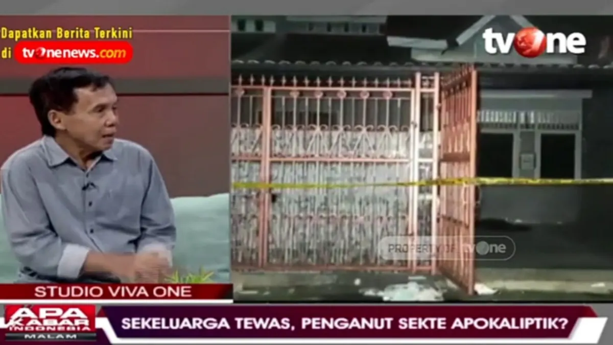 Hubungan Antara Kasus Kalideres dengan Paham Apokaliptik, Kriminolog: Mereka Bisa Saja Terpengaruh Buku