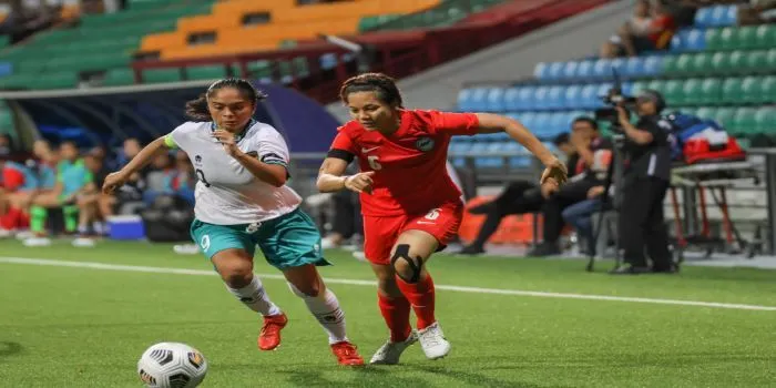 Timnas Wanita sukses raih kemenangan 2-1 lawan Singapura di Stadion Jalan Besar pada laga FIFA Match Day, Senin (10/10/2022). (Dok/PSSI.org)