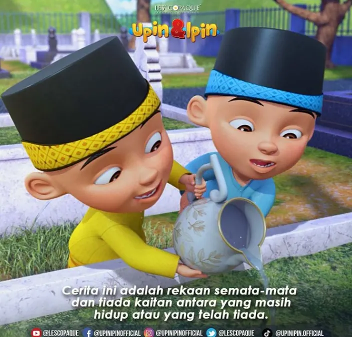 Rumah Produksi Les' Copaque Production mengkonfirmasi kuburan Upin & Ipin.