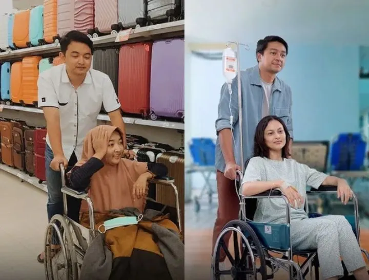 Potret Alan Tito dan Daslina Sombi asli serta Deva Mahenra dan Clara Bernadeth di film Until Tomorrow.