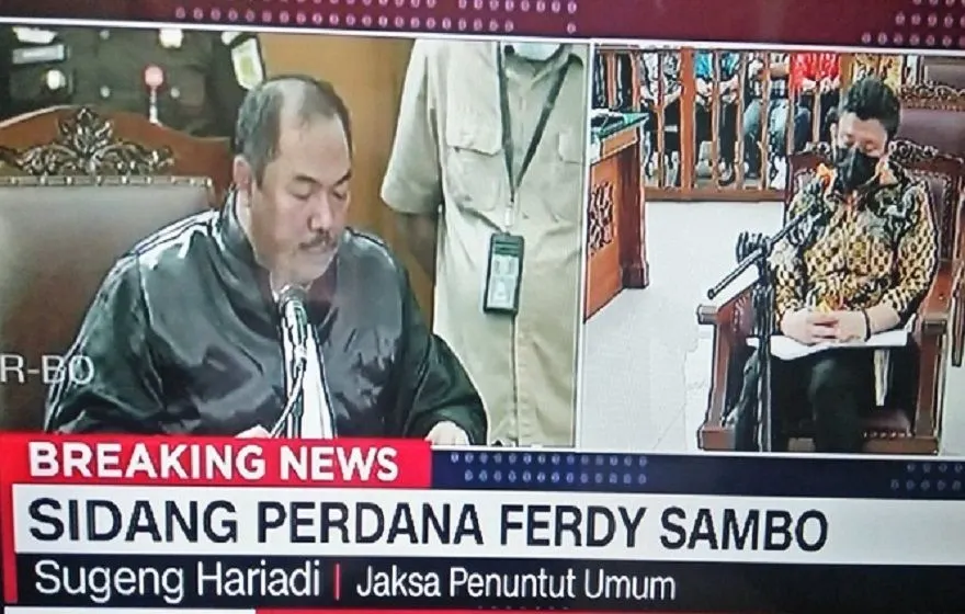 Sidang Perdana Ferdy Sambo dkk di PN Jakarta Selatan, Senin (17/10/2022)