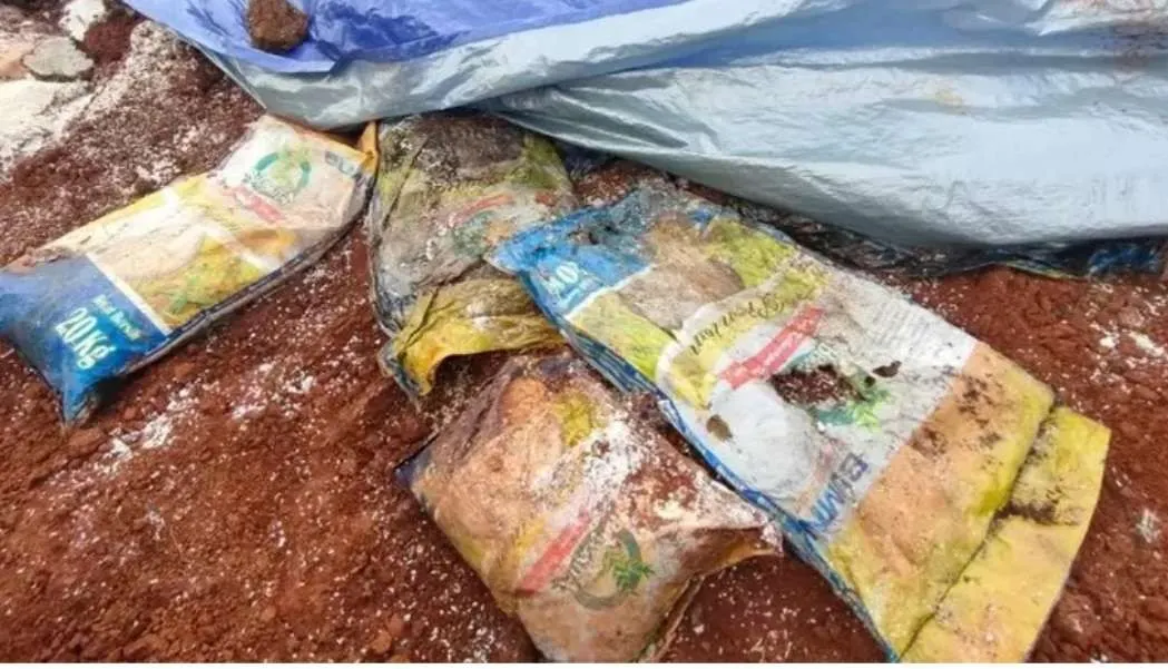 Beras Bansos yang dikubur di depok menyeret nama JNE