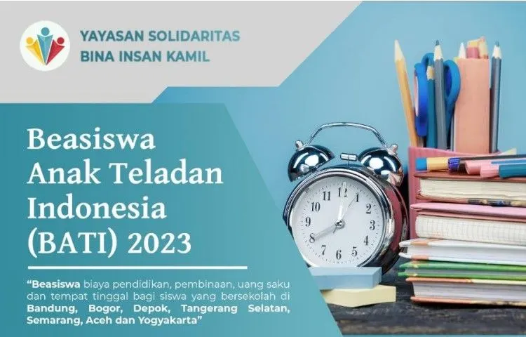 Yasbil Kembali Buka&nbsp;Beasiswa Anak Teladan Indonesia 2023, Cek Syarat dan Jadwal Lengkapnya di Sini