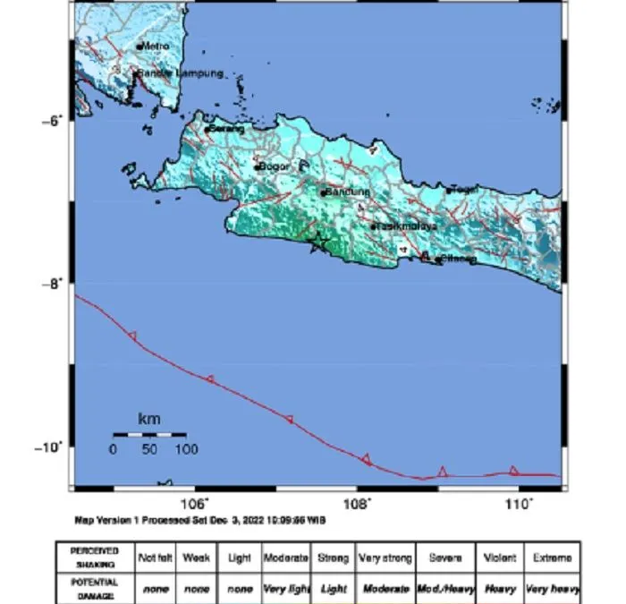 BREAKING NEWS! Gempa Bumi Garut M 6,4 Hari Ini, Guncangan Terasa Kuat hingga ke Bandung dan Sekitarnya