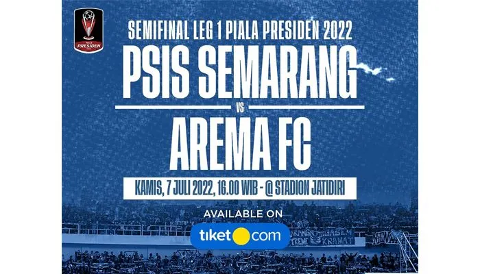 Live streaming PSIS Semarang vs Arema FC Kamis 7 Juli 2022