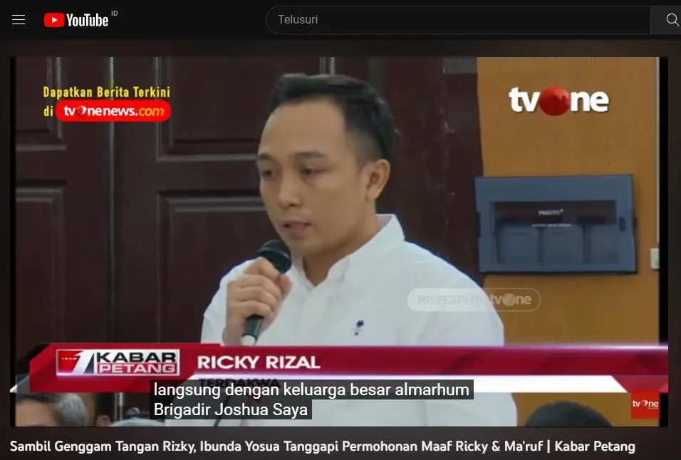 Bukan Brigadir J yang Melecehkan, Ini Kronologi di Magelang Versi Ricky Rizal, Sebut Kuat Maruf Bawa Pisau