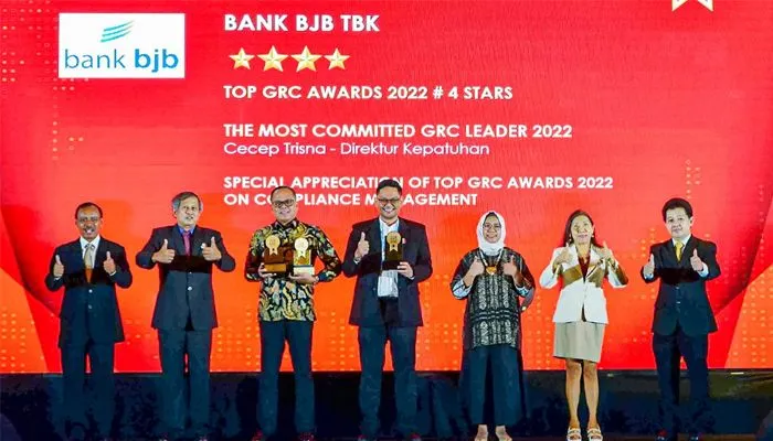 bank bjb Raih Top GRC Award 2022
