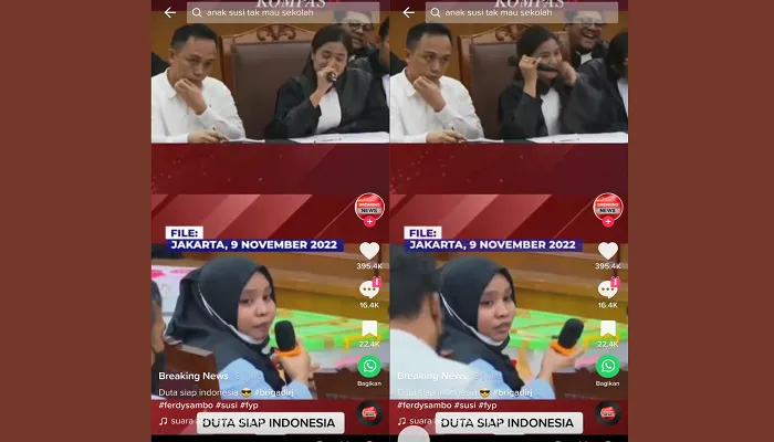 Susi, ART Ferdy Sambo kini disebut Duta 'Siap' Indonesia.
