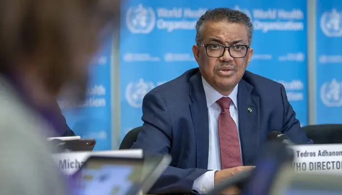 Direktur Jenderal Organisasi Kesehatan Dunia (WHO) Tedros Adhanom Ghebreyesus.