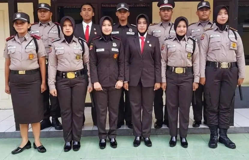 Ilustrasi seragam satpam. Terlalu mirip dengan warna seragam polisi, rencananya Polri akan merubah lagi warna seragam satpam menjadi krem
