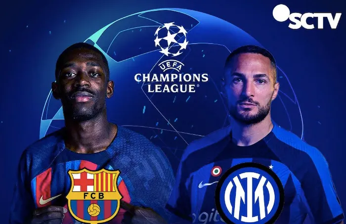 Siaran Langsung Liga Champions Barcelona vs Inter Milan Kick Off Jam 02.00 WIB
