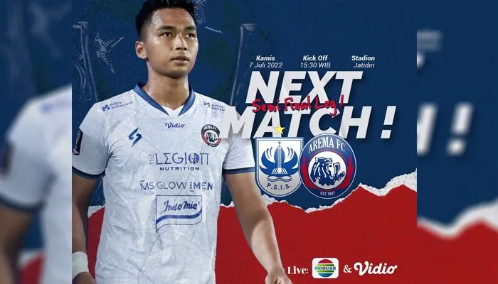 Live Streaming PSIS Semarang vs Arema FC