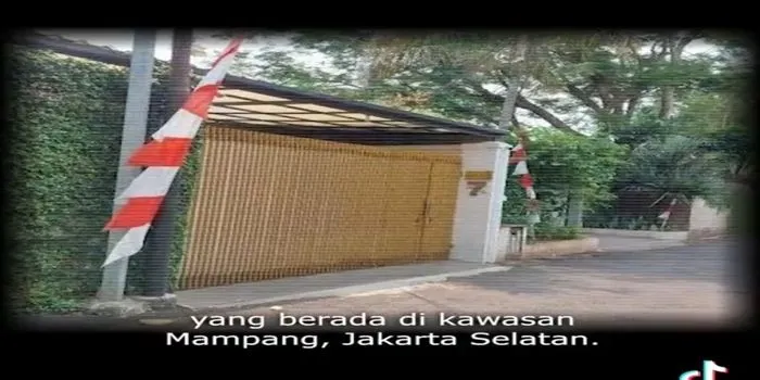 rumah Ferdy sambo di Jakarta Selatan yang diduga menyimpan uang sangaat banyak / tangkap layar TikTok @aimanwitjaksonoofficial