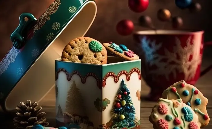 Ilustrasi kue kering Natal.