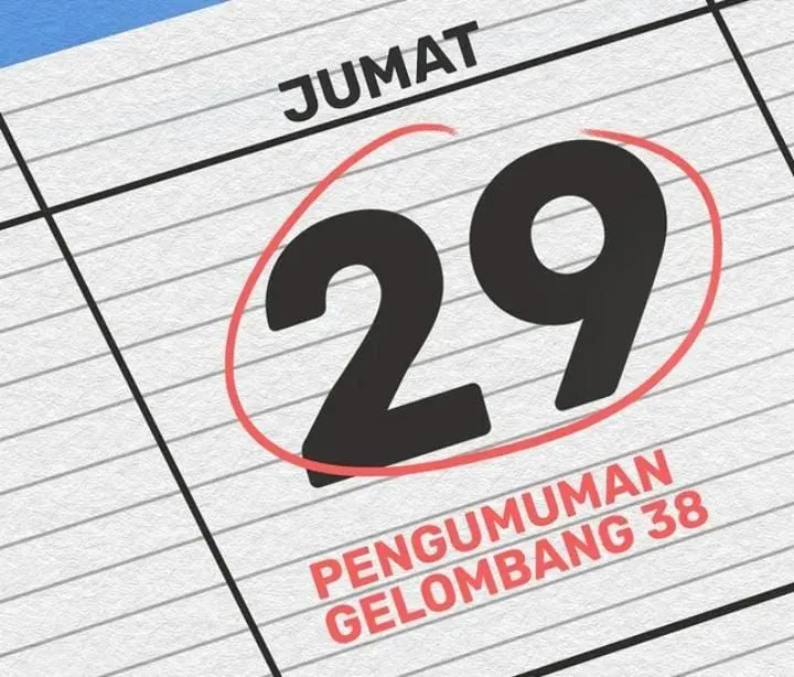 Ilustrasi pengumuman gelombang 38 kartu prakerja (Foto : Instagram/@prakerja.go.id)