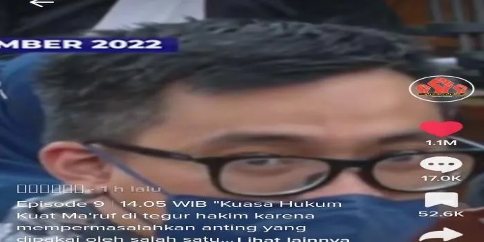 Momen Kuasa Hukum Kuat Maruf Kena Skakmat Saat Permasalahkan Anting Pada Saksi