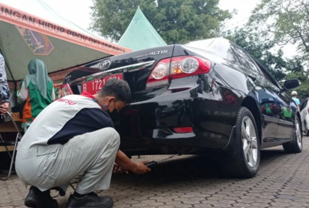 Kegiatan uji emisi gratis kendaraan bermotor warga DKI Jakarta di Jakarta Utara/dok: beritajakarta.id