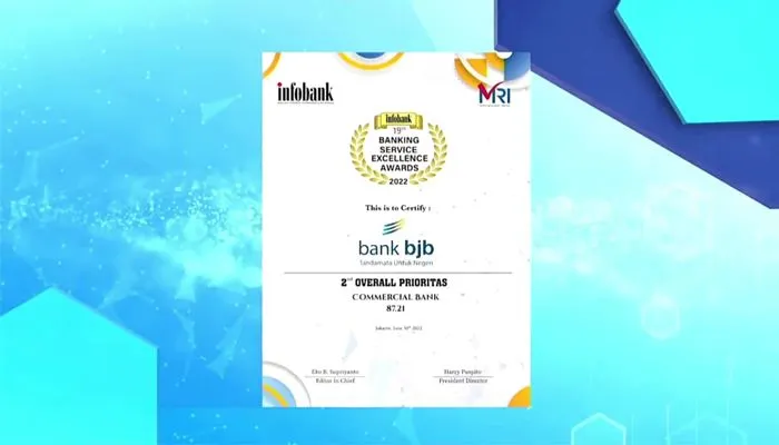 bank bjb Raih Anugerah Banking Service Excellence 2022
