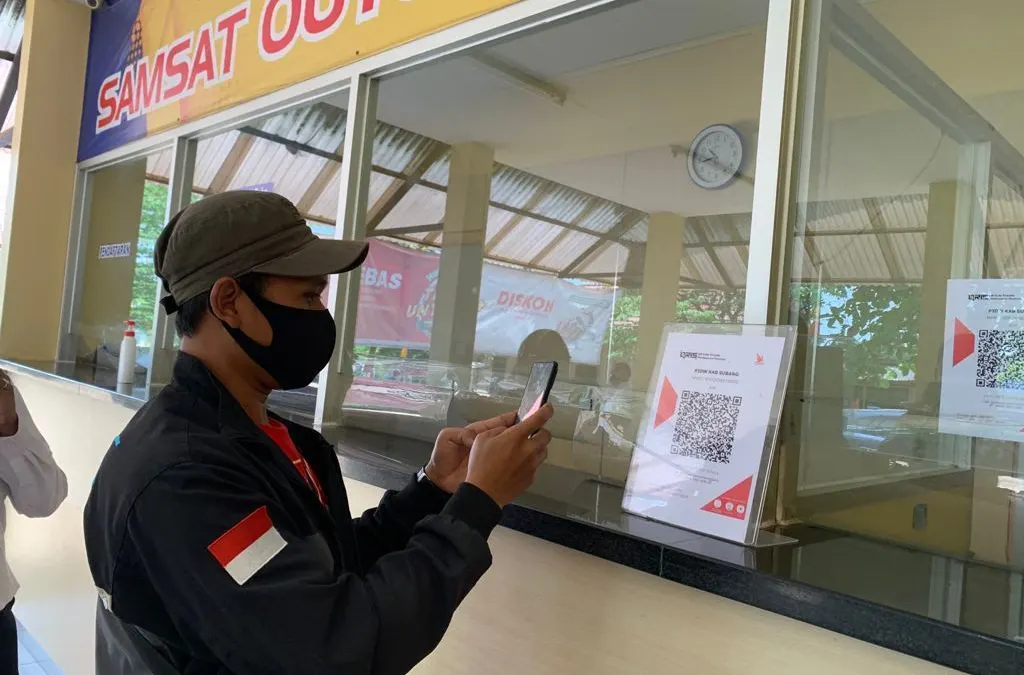 Foto ilustrasi pembayaran di Samsat.