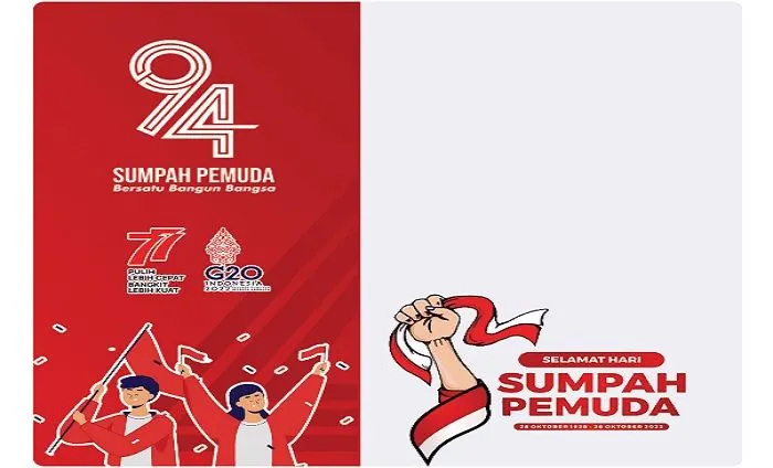 Kumpulan Link Twibbon Hari Sumpah Pemuda 28 Oktober 2022, Cocok untuk Status di Facebook, Instagram dan WA